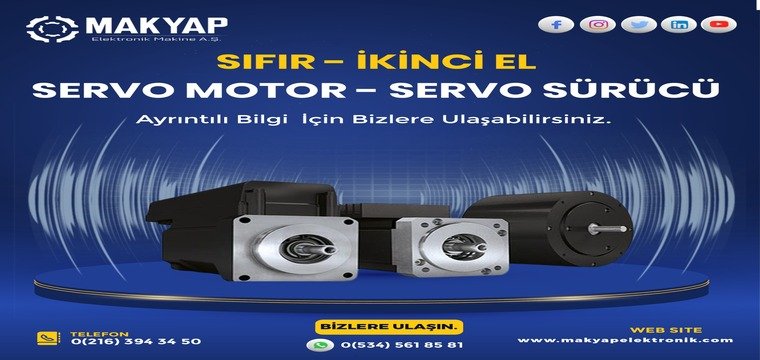 Sıfır İkinci El Servo Motor -Servo Sürücü Ürünlerimiz Stok Satış